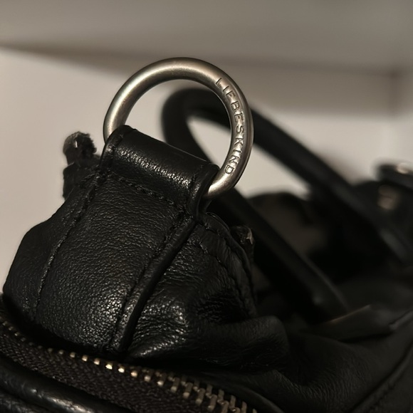 Lieberskind black leather satchel bag. Soft and supple bag with storage - Picture 10 of 11